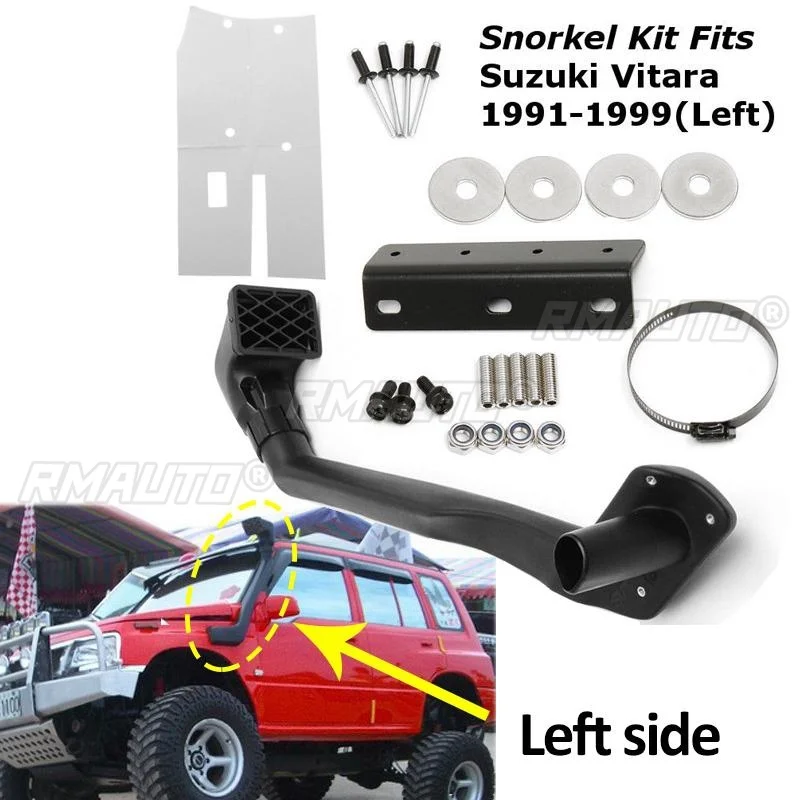Car Snorkel Kit Air Intake Wading Hose for Suzuki Vitara 1.6L Petrol G16B 4WD 4x4 1991-1999 Left/Right Side Car Accessories