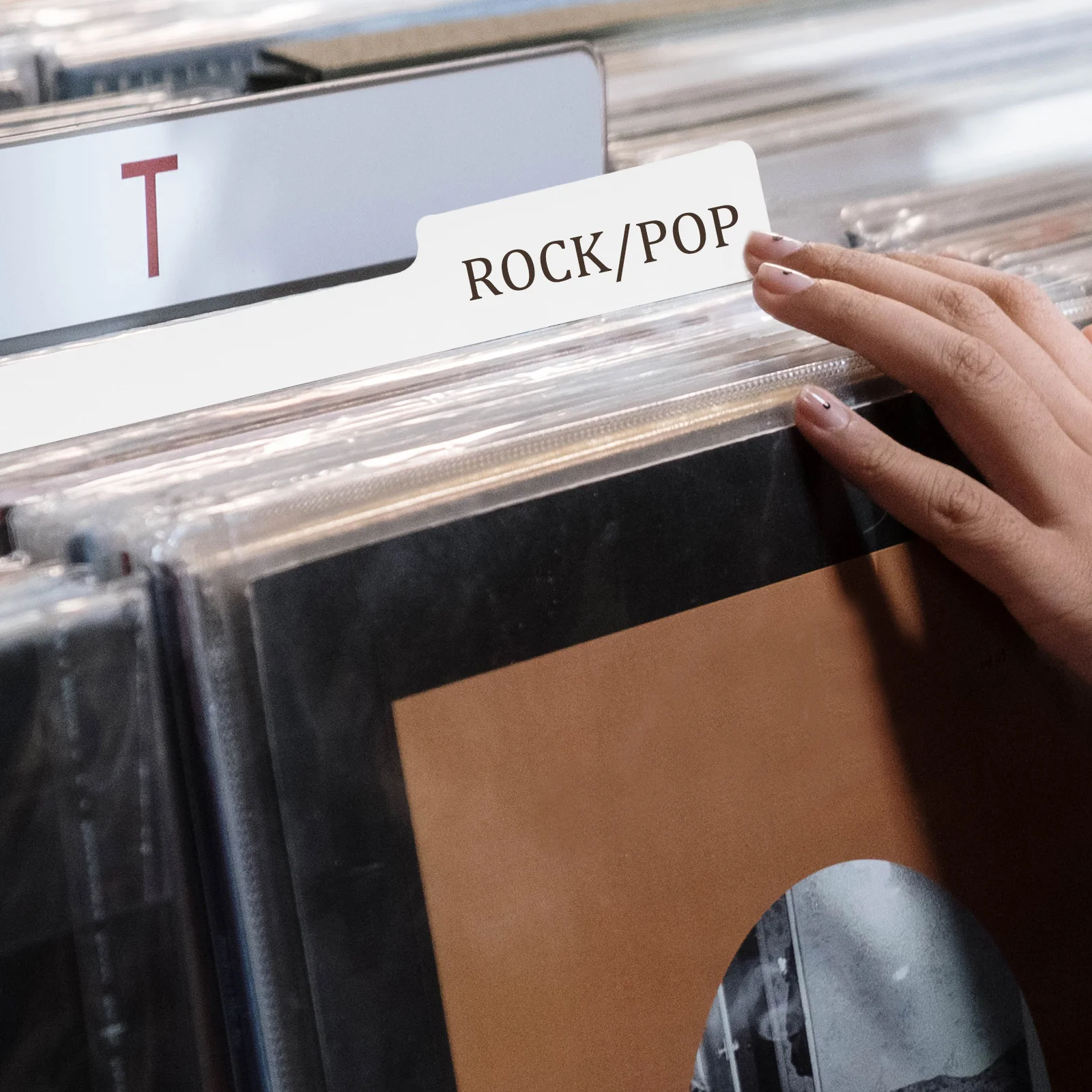 

Vinyl Record Dividers Reliable Material Durable Long-Lasting Organizer Index Card for Record Lovers Easy to Use