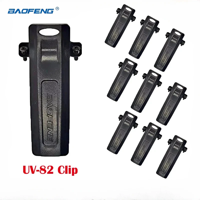 

10pcs Original Baofeng UV-82 Belt Clip UV82 Screw Clamp Mini Parts two way Radio Walkie Talkie UV 82 UV8D 82HP 82HX Accessories