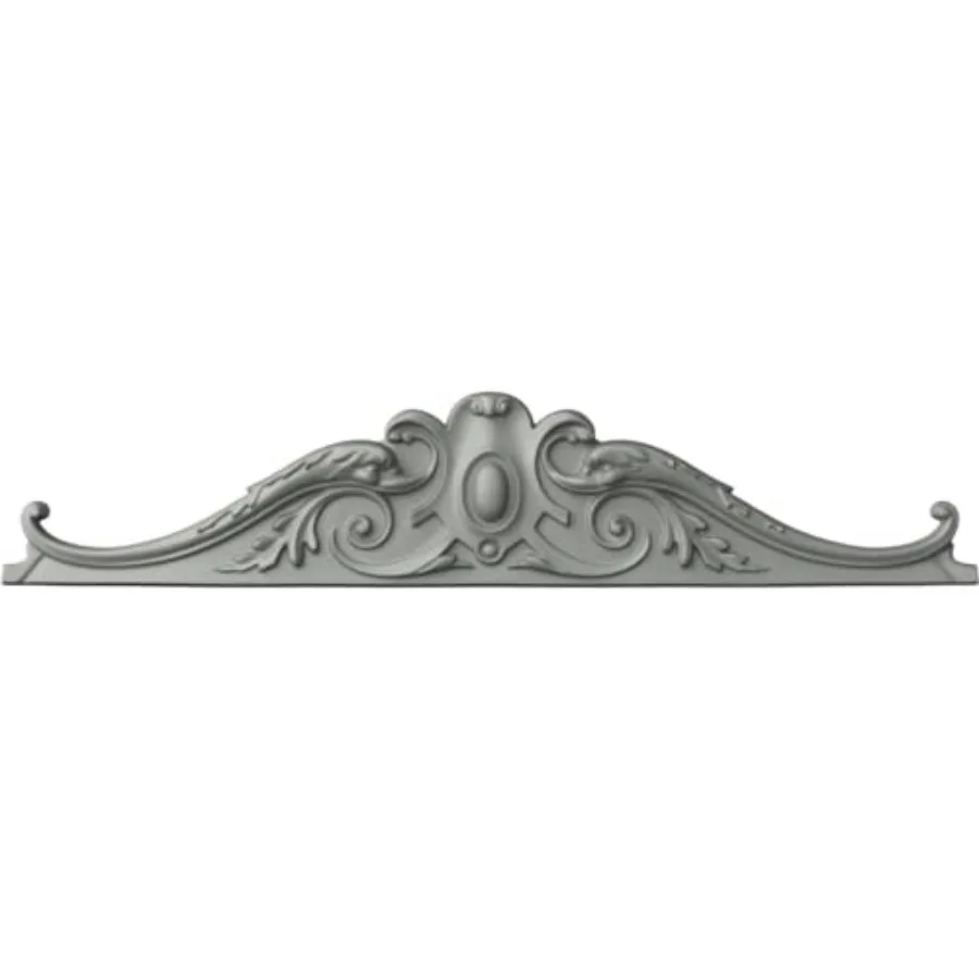 

Ekena Millwork 42 3/8"W x 8 3/8"H x 2 1/2"P Kendall Center with Scrolls Onlay