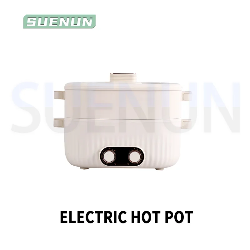 وعاء الطبخ الكهربائي متعدد الوظائف وعاء متكامل أربعة شبكات وعاء الحساء الكهربائي المزدوج التحكم في درجة الحرارة وعاء الغليان الكهربائي