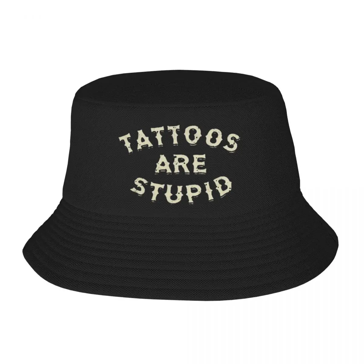 Women Bucket Hat Vintage Tattoos Are Stupid Outfit Bob Hat Vocation Getaway Headwear Sun Cap Packable