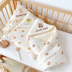 Soft Newborn Winter Warm Baby Wrap Blankets Baby Sleeping Bag Envelope For Newborn Sleepsack Cotton thicken Cocoon for baby