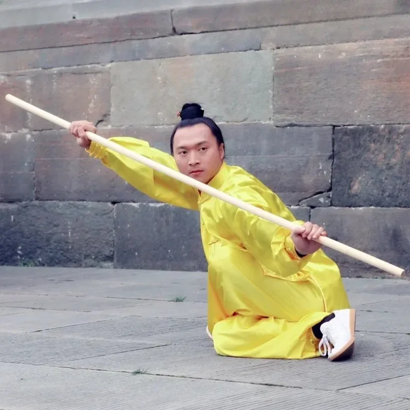 

White Wax Martial Arts Wooden Stick Tai Chi Solid Wood