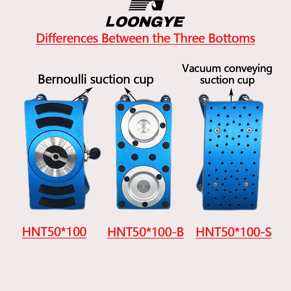 LOONGYE HNT50x100 Contactless Vacuum Suction Cup HNT Bernoulli HNT Non-contact Mask Machine Photovoltaic Sheet Dicing Pneumatic