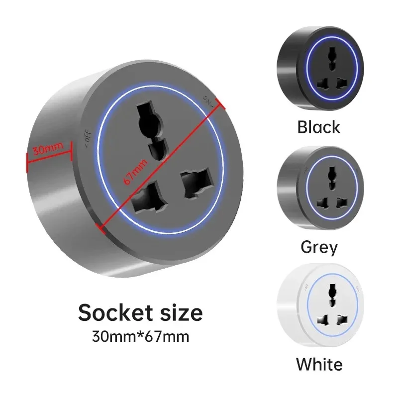 30CM/40CM/50CM Brazil/Russian/Israel/Italy Track Socket Wall Power Rail Movable Adapter Plug Sockets8000W EU US UK Standard USB view 6