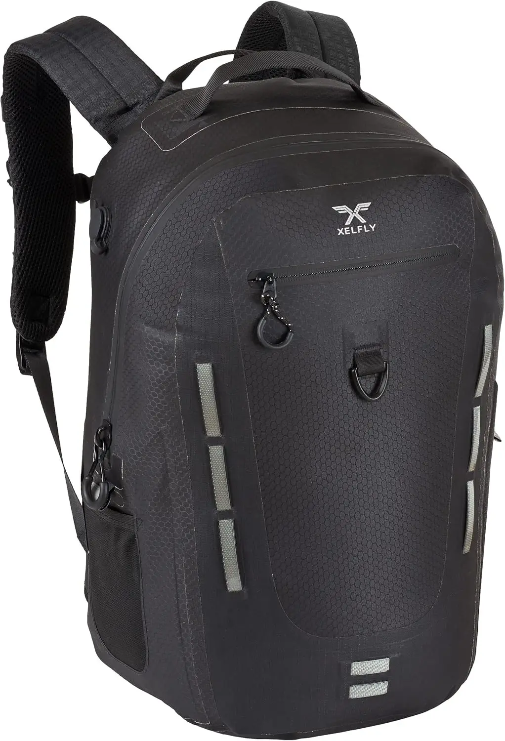

Waterproof Inflatable Floating Dry Backpack 25L - Airtight Zipper for Kayak Fishing Boating Hiking Paddle Board Black