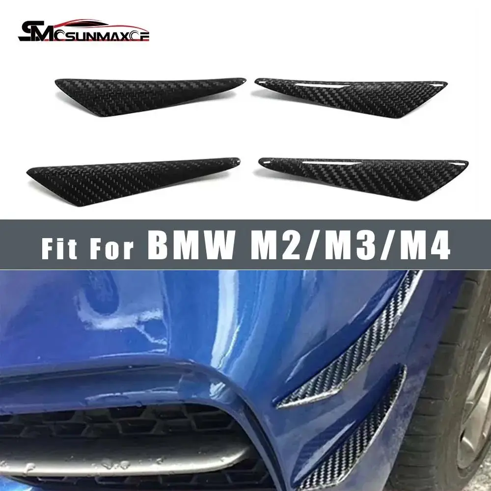 

Carbon Fiber Front Bumper Side Canards Spoiler Fins Sticker Car Accessories For BMW E90 E92 M2 M3 M5 M6 E93 F10 F12 F13 F16 F87