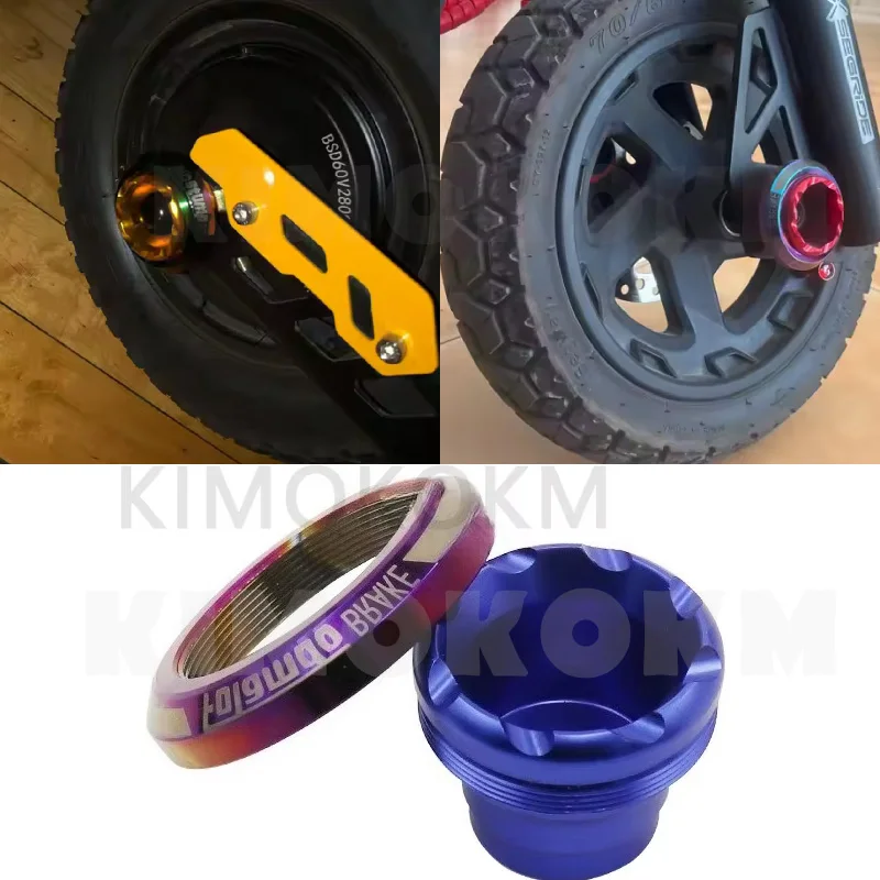 Motorcycle Aluminum Alloy Accessories Protection Pads Anti Crash Protector Color Titanium Front Fork Shock Absorption Slider Cup