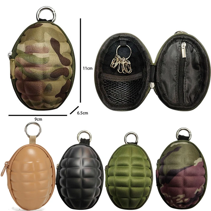 

Уличные мини-гаманы в форме гранаты для ключей от машины, кошелек для монет, сумка, брелок-держатель, чехол из искусственной кожи, аксессуары, кошелек для мелочи