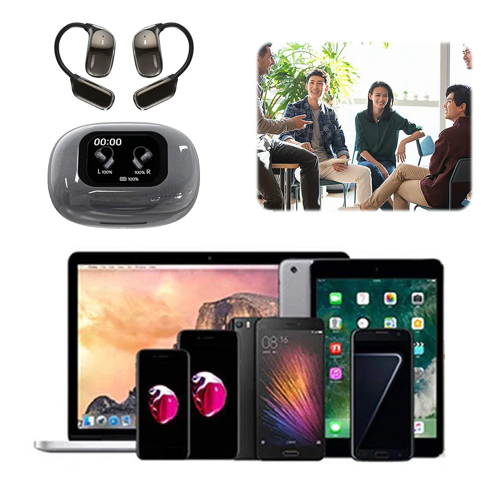 3-in-1 AI Translator Headphones Bluetooth 5.3 Wireless Earphone 144-Language Real-Time Translation Earbuds For Traveler Business