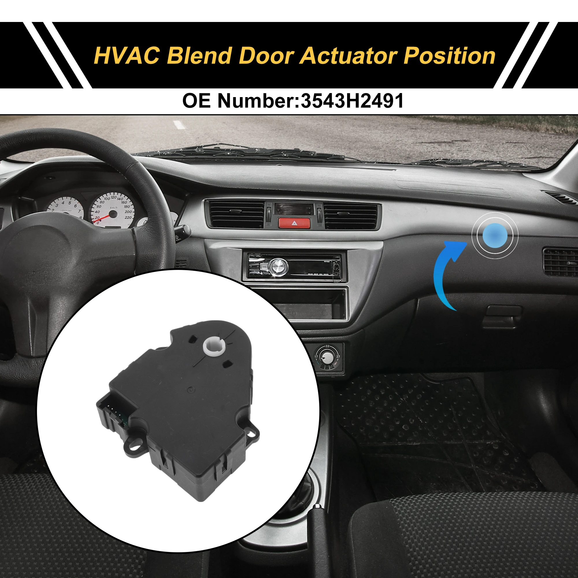 

UXCELL HVAC Heater Blend Door Actuator for Chevrolet Express 2020-2021 No.3543H2491