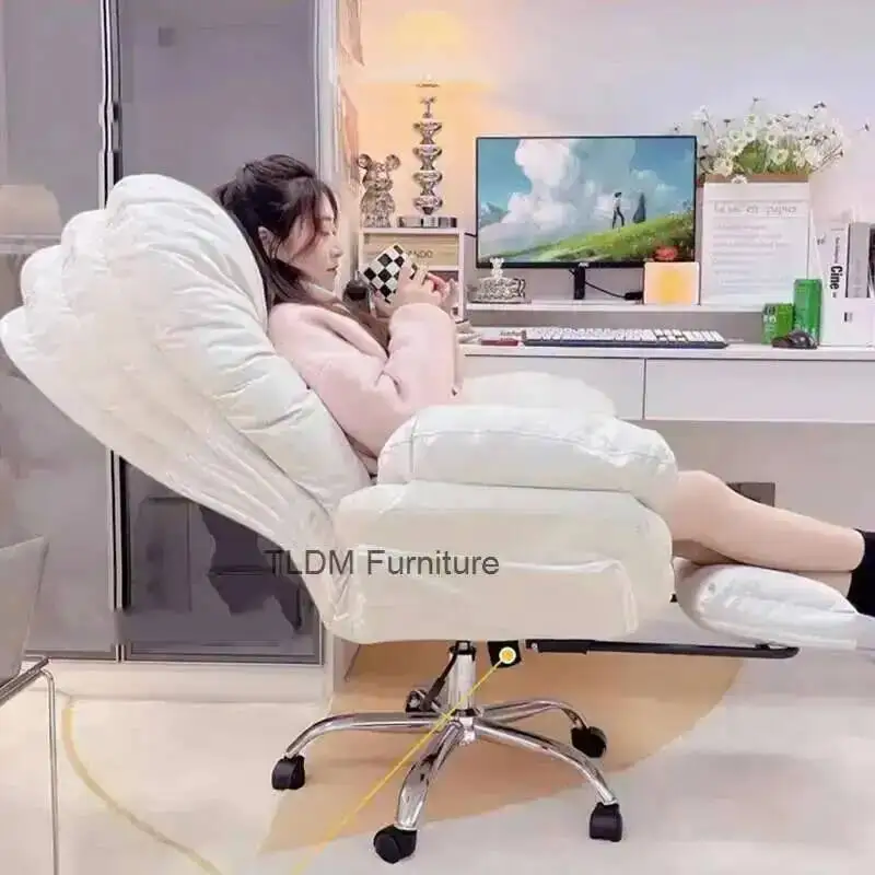 

Luxury Patio Lightweight Office Chair Desk Vanity Salon Mobile Living Chair Room Bedroom Office Silla Oficina Home Furniture