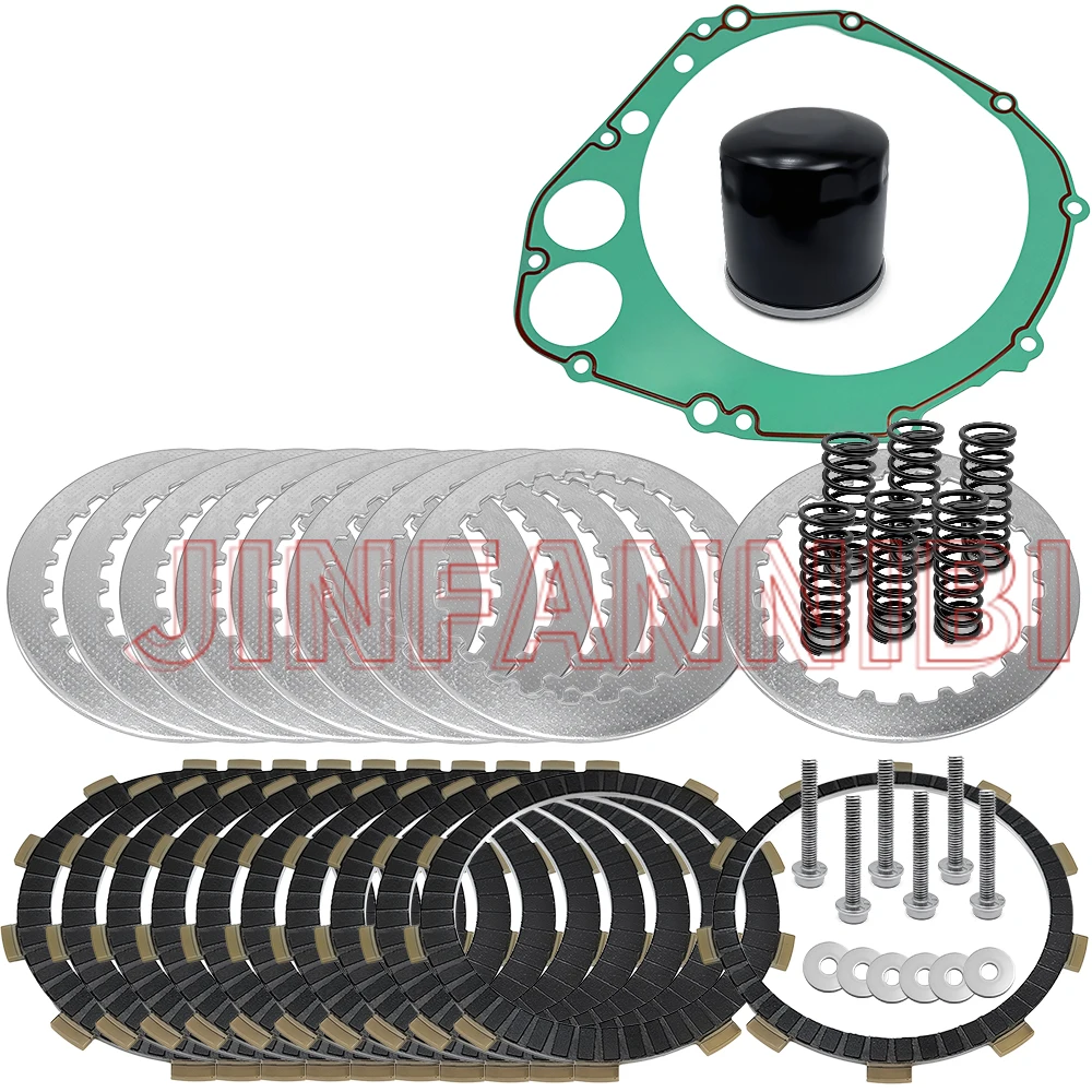 Clutch Friction Plates Kit & Cover Gasket For Suzuki GSXR750 2000 2001 2002 2003 #21441-31E20
