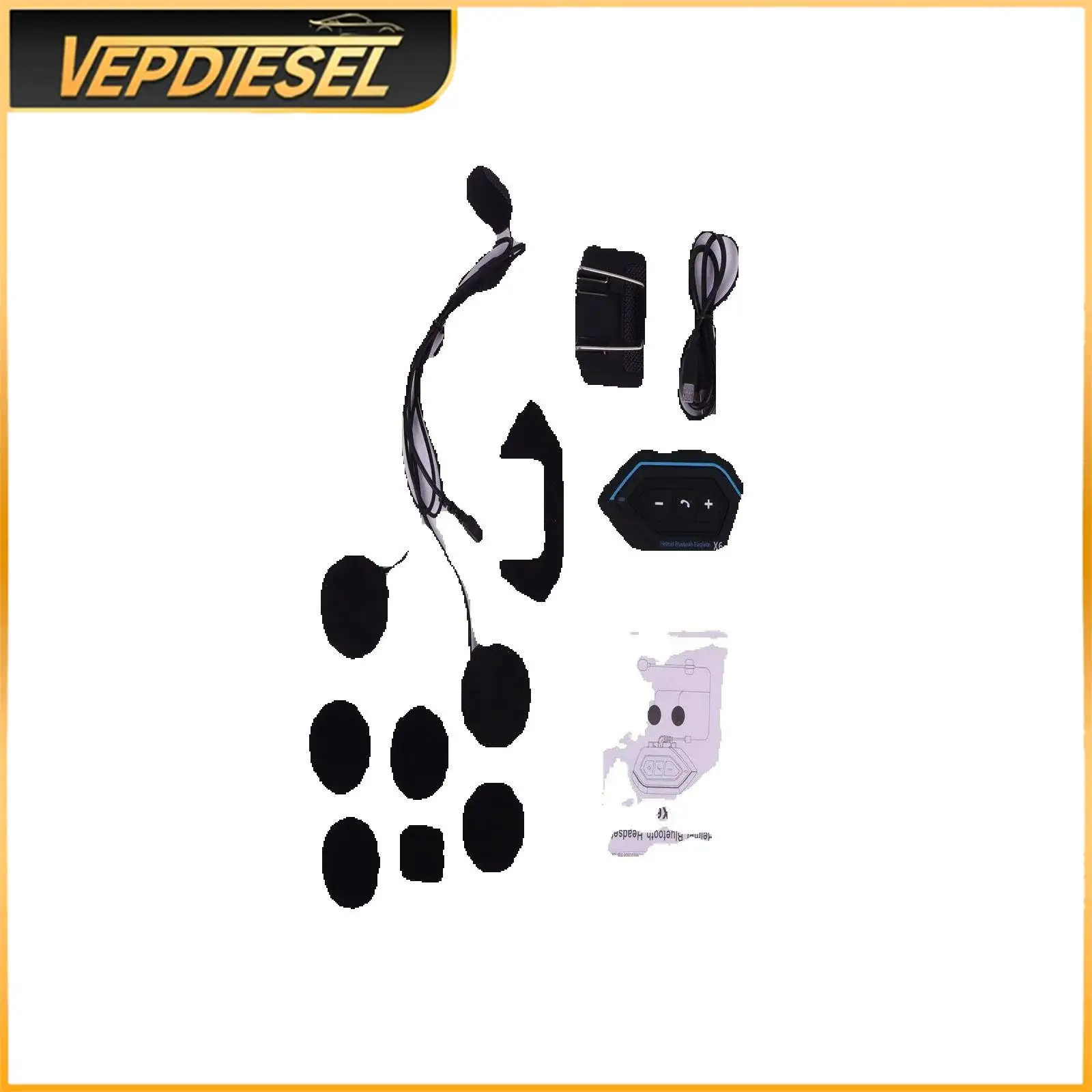 

HX6 Motorcycle Helmet Bluetooth Headset 5.0 Noise Reduction IP67 Waterproof Long Standby for All Helmet Types