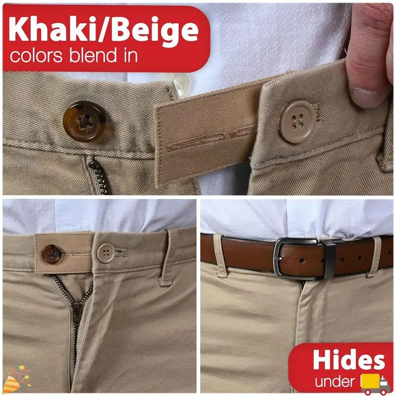 Button Extender For Pants Waist Extenders For Pants For Men And Women (6-Piece Multiple Styles) Jeans Button Extender Durable