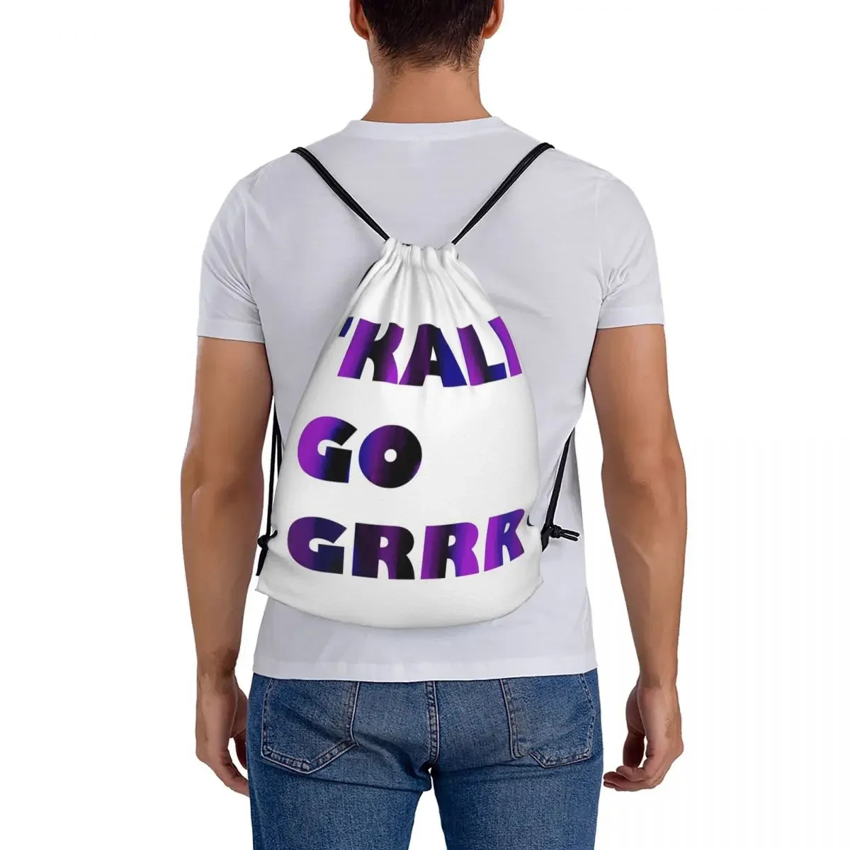 Kali Go Grrr-Sacs à dos de proximité portables pour hommes et femmes, sacs à cordes décontractés, sac de sport de poche, sac à livres scolaire