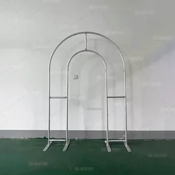 5x7ft Open Space Balloon Arch Hollow Out Party Decoration Baby Shower Background Wall Custom Aluminium Wedding Backdrop Stand