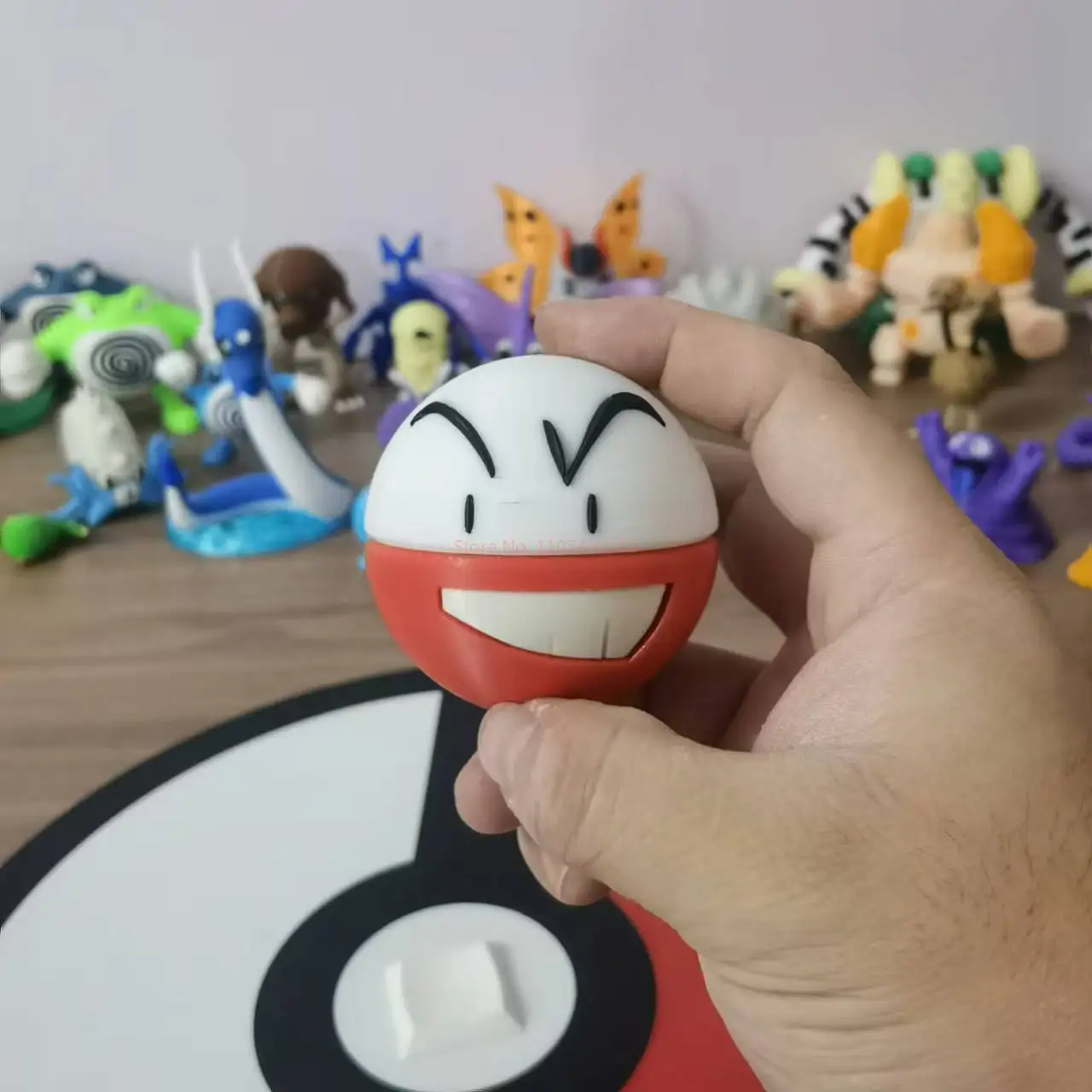 Pokemon Anime Figures Electrode Voltorb Proportion World 1:20 Diy 3d Printing Cute Cartoon Character  Kids Toy Gift Desktop Mode