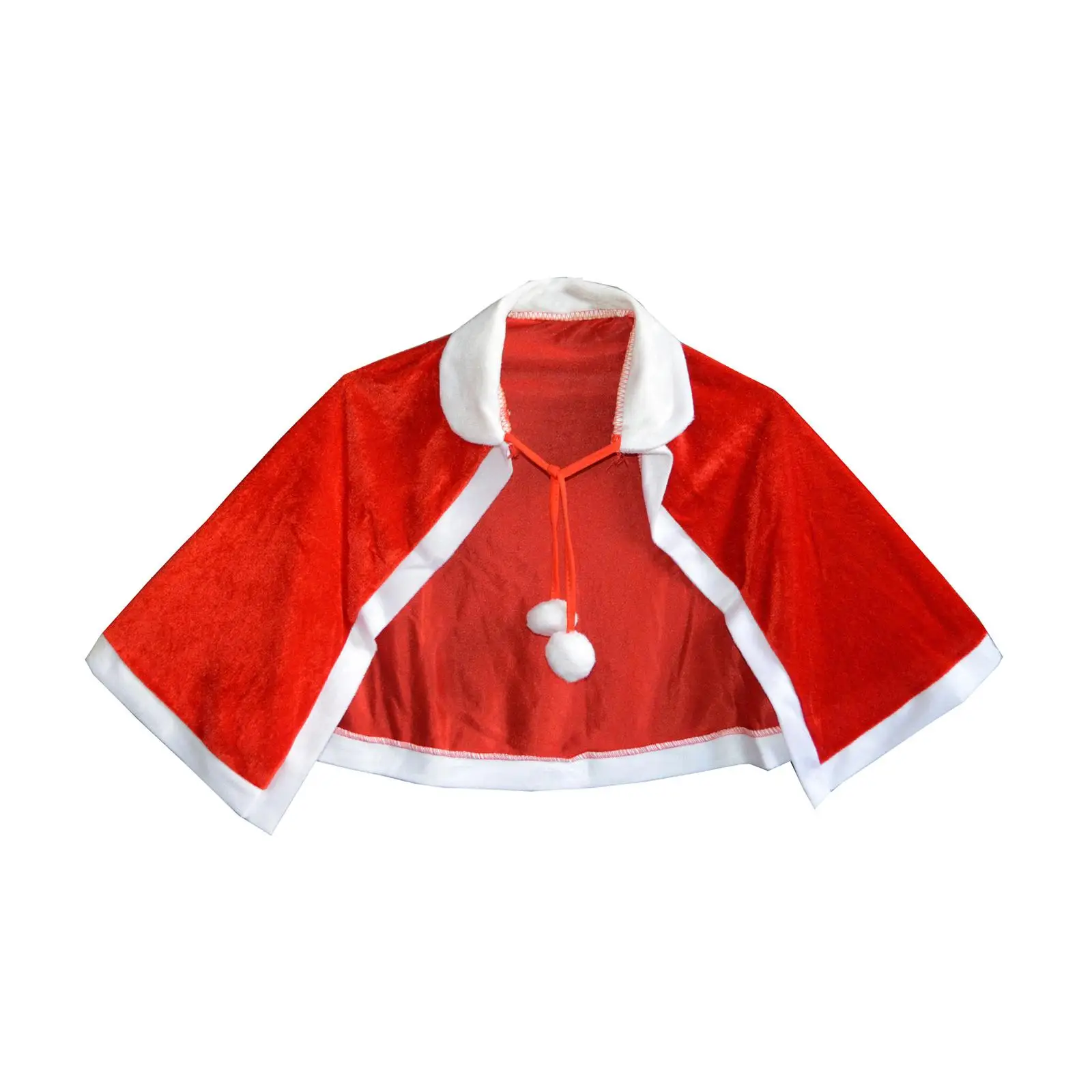 Christmas Shawl Cloak Cape Santa Claus Cape Christmas Decoration Winter Cosplay Christmas Costume Cloak for Festival Supplies view 4
