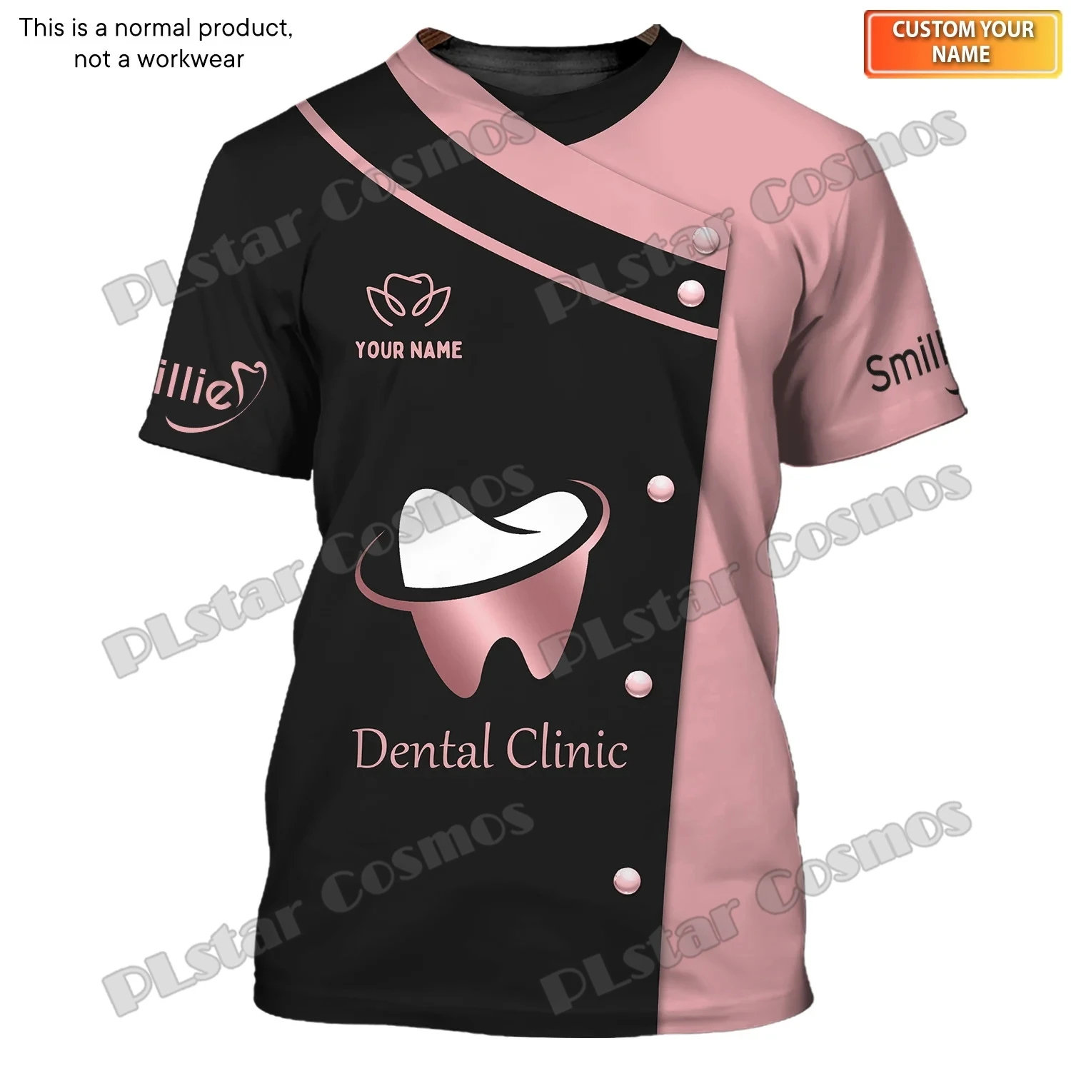 2023 Summer Latest Mens t shirt Dentist Pattern Personalized Name 3D Printed Dental Tshirt Unisex Casual Cool Tee Shirt DW210