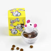 Cat Toy Food Leakage Tumbler Feeder Mouse Tumbler Toy Ball Interactive Cat Food Feeder Cat Food Dispenser Treat Toy Supplies