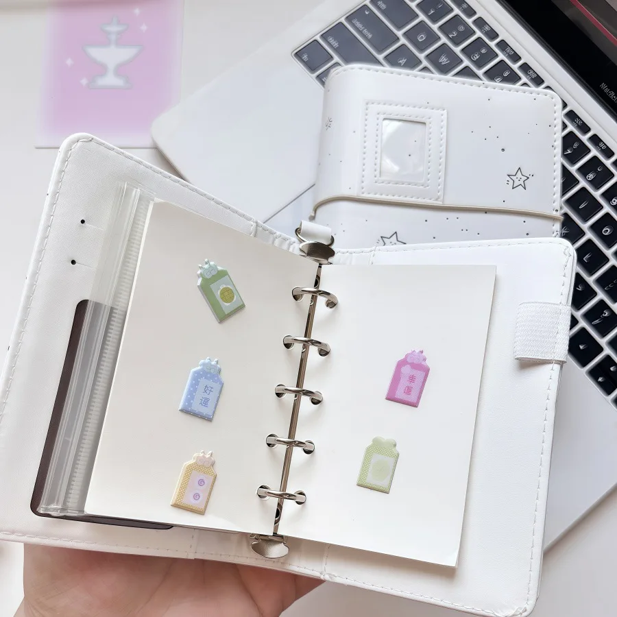 M5 A7 White Star DIY Binder Photocards Collect Book Diary Planner Album Stationery Notebook
