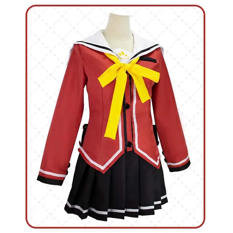 Women Anime Charlotte Tomori Nao Cosplay JK Uniform Costume Or Wig lf[5