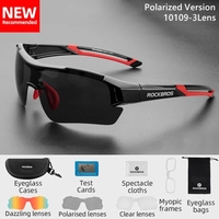 ROCKBROS Cycling Polarized Glasses Men Sports Sunglasses Road MTB Mountain Bike Bicycle Riding Protection Goggles Eyewear 5 Lens