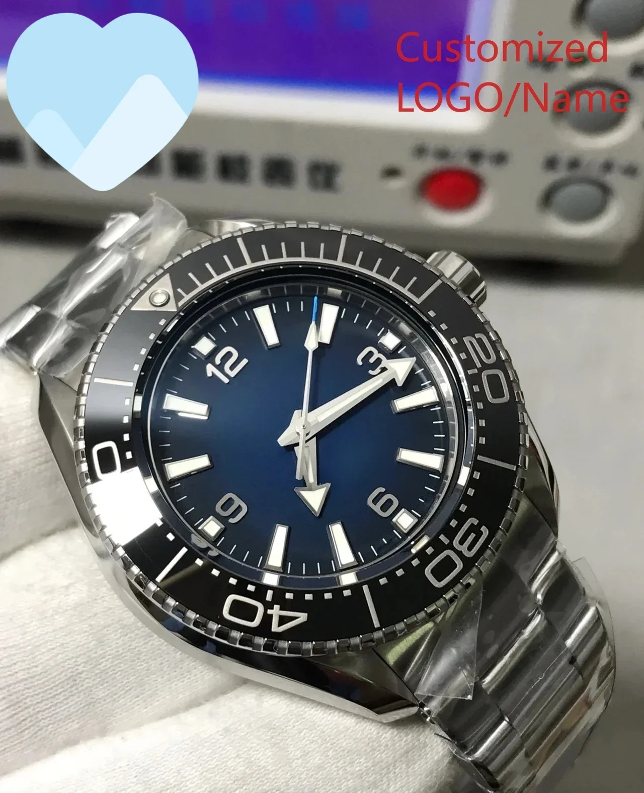 

A11 Store Customized Watch Men Automatic Mechanical Watch 904L Stainless Steel Black Blue Green Ceramic Bezel Sapphire