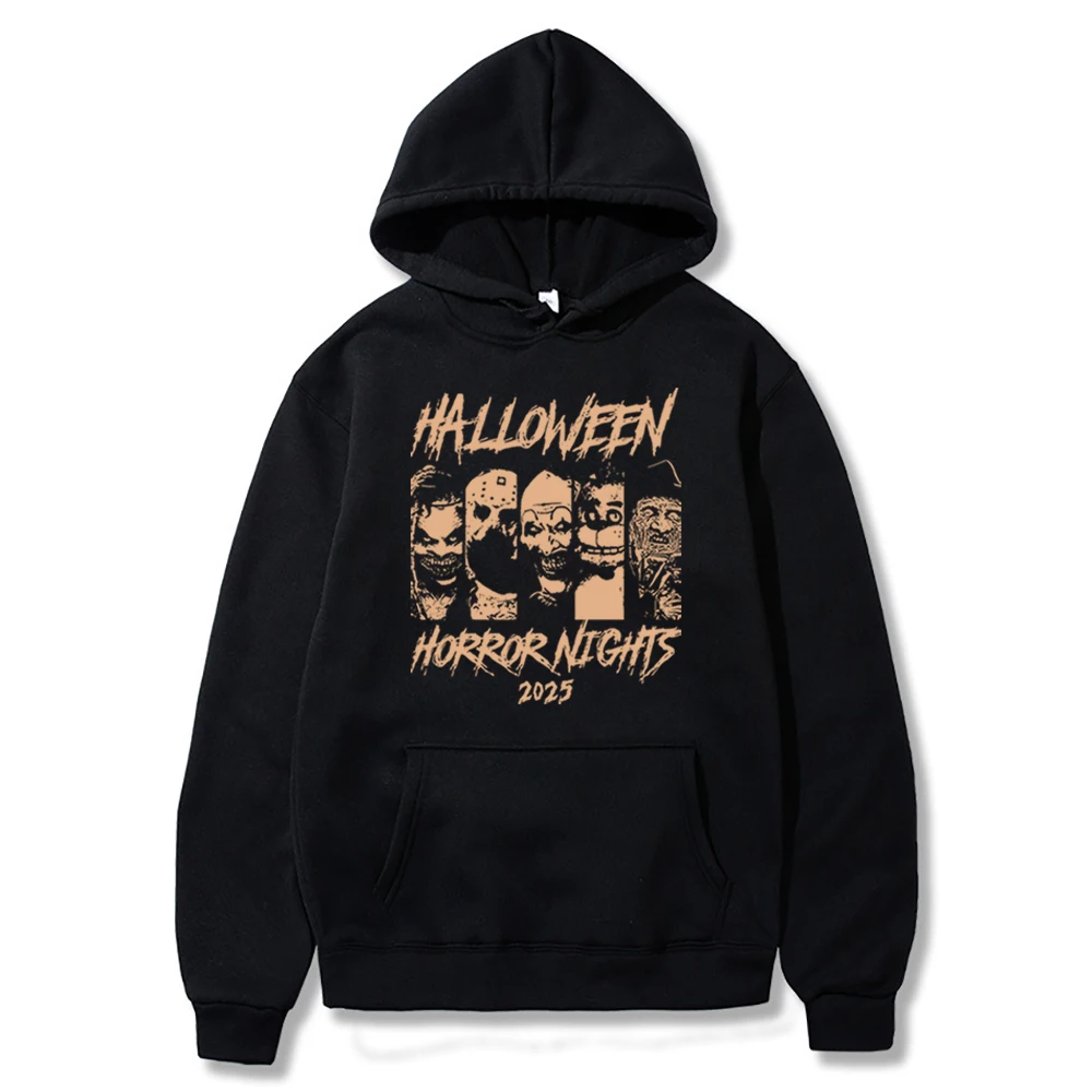 

Halloween Horror Movie Killers Hoodie Halloween Horror Nights Shirts Art The Clown Terrifier Sweater Scary Film Gothic Hoodies