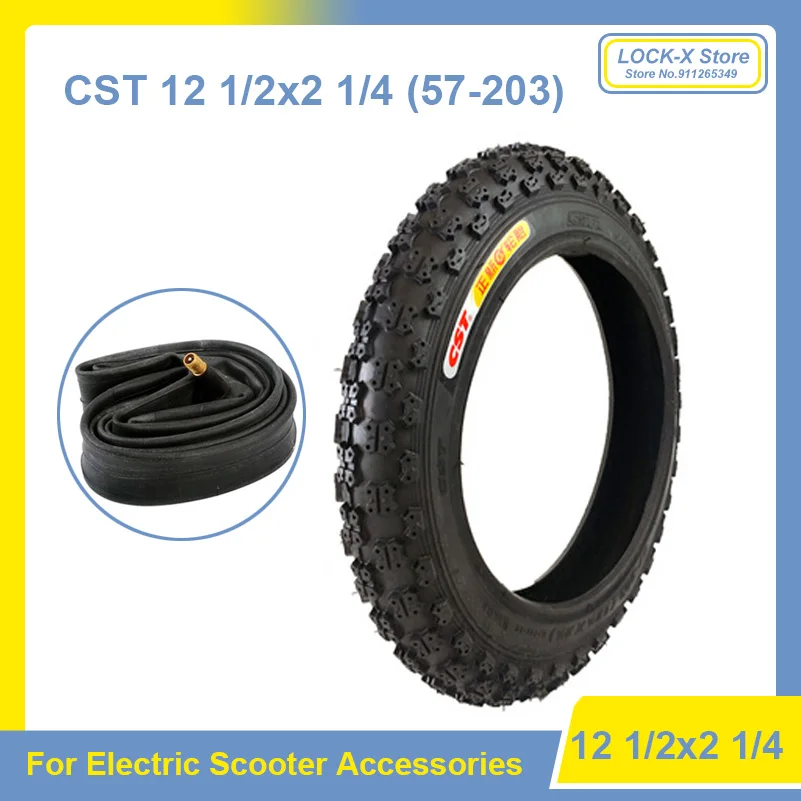 12 Inch Tire  1/2x2 1/4 57-203 for Gas Electric Scooters / E-Bike / Bicycle Tyre  1/2X2  Wheel  & Inner Tube