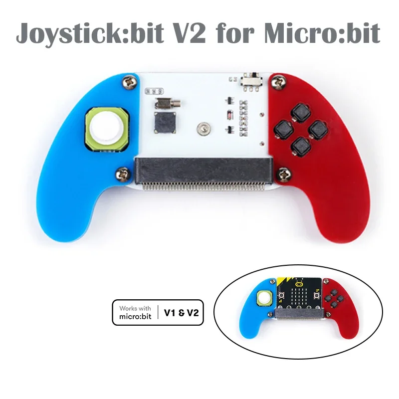 

Электронный джойстик ELECFREAKS Micro:bit:bit V2 с акриловым чехлом для платы BBC Microbit, расширяющаяся доска с дистанционным управлением