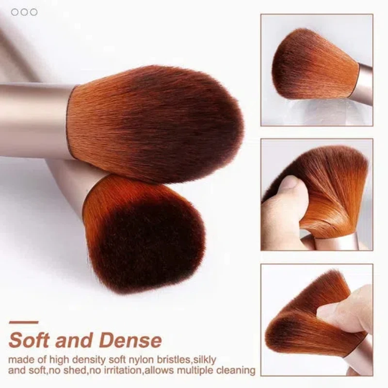 16PCs Makeup Brushes Makeup Brushes Set With 2PCs Silicone Facial Brush