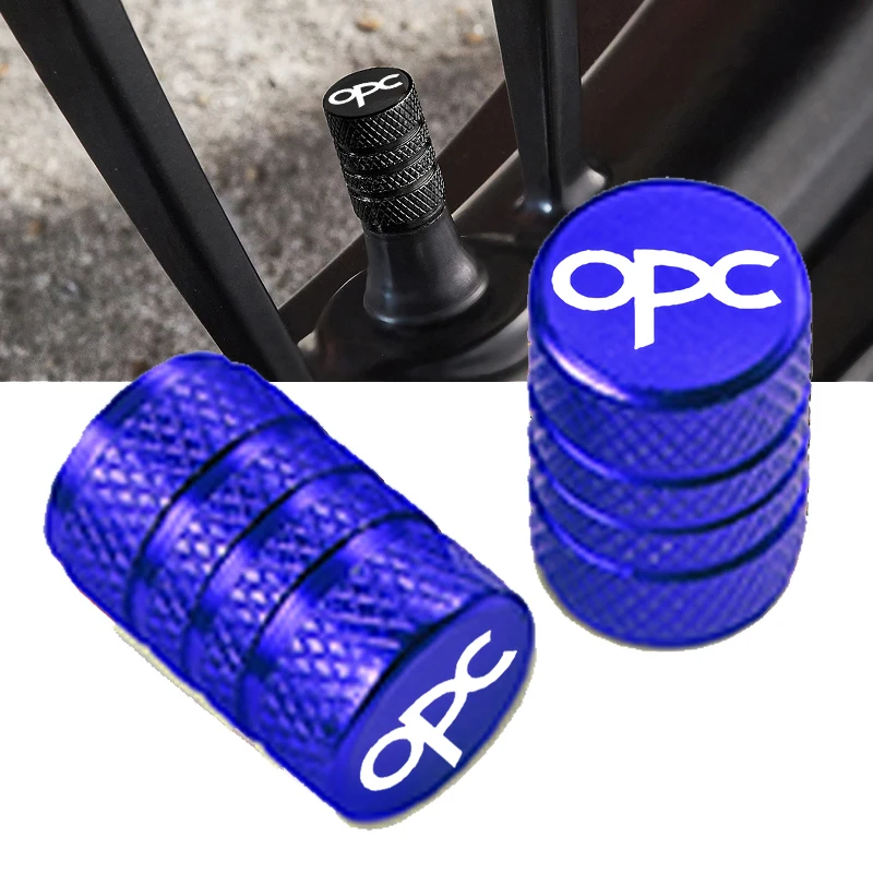 For Opel Opc Car Wheel Tire Valve Caps Tyre Stem Covers Airdust Waterproof Accessories