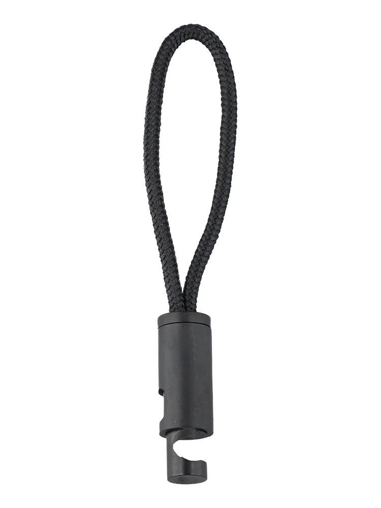 for versatile Wind Rope Buckle 11x1.2cm Aluminum Alloy Portable Piston-type Press Opening Clip Wind Ropes Buckle Camping