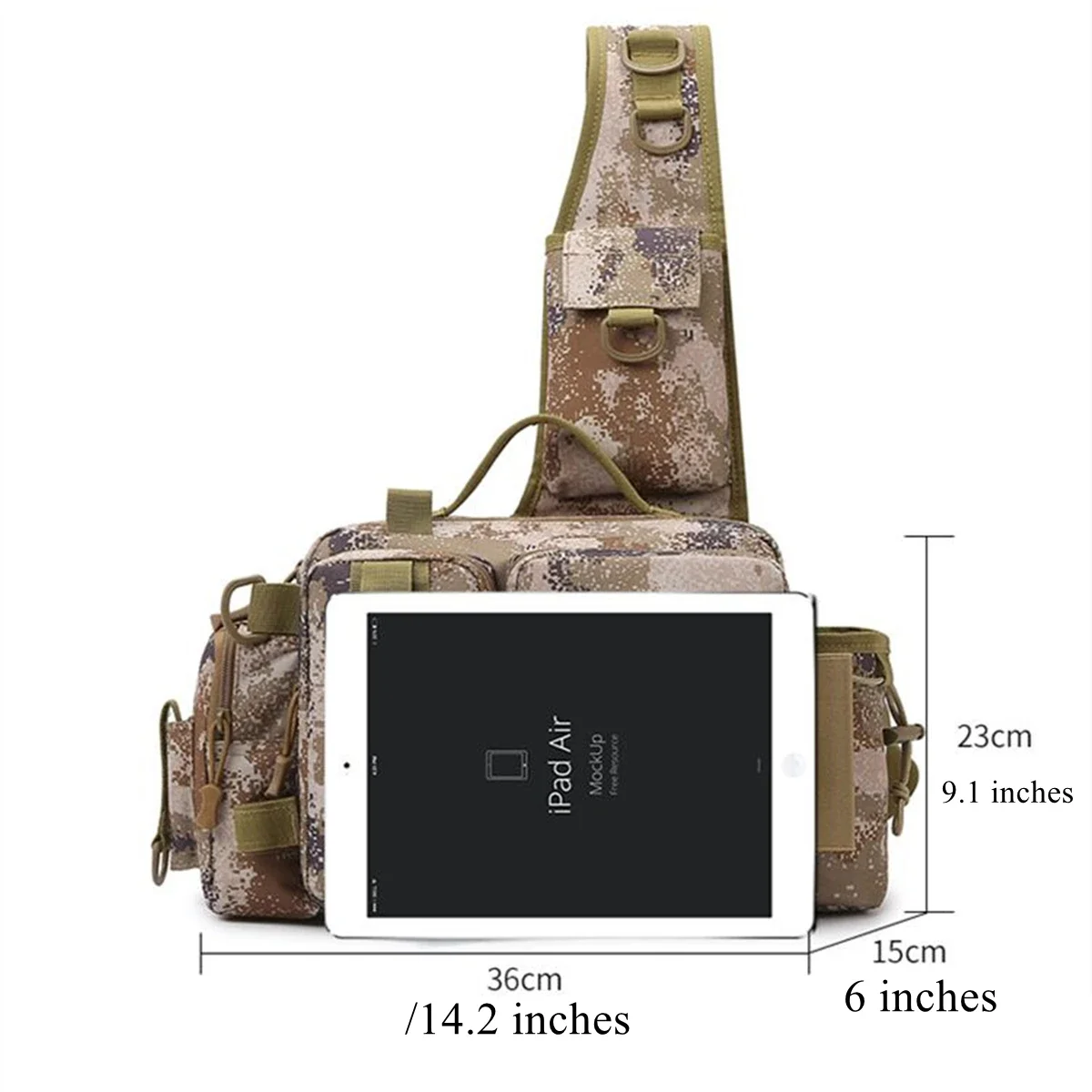 High-quality Fishing Tackle Backpack Lure Box Gear Storage Bag Fanny Pack New Fly Fishing Backpack Rod Holder Sling Shoulder Bag