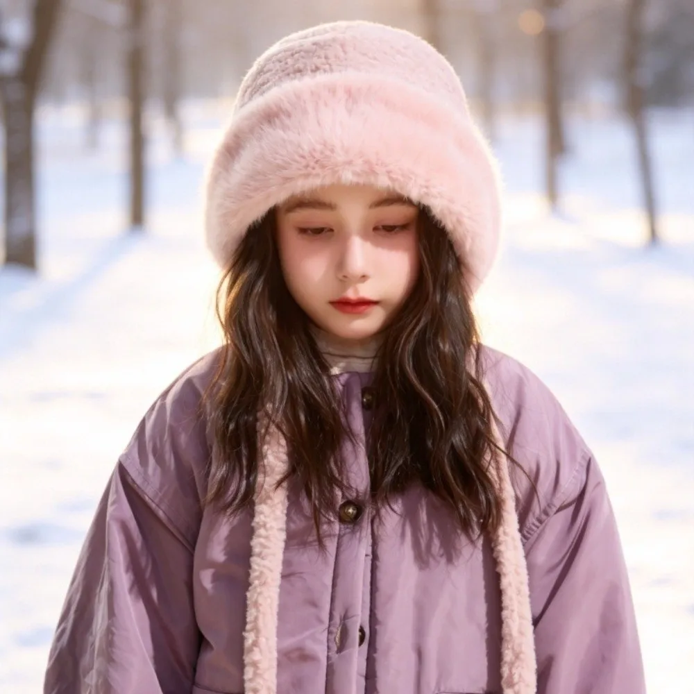 Protective Polyester Ear Flap Hat Cold Proof Thick Warm Ear Protection Hat 52-55cm Head Circumference Kids Winter Hat For Boys
