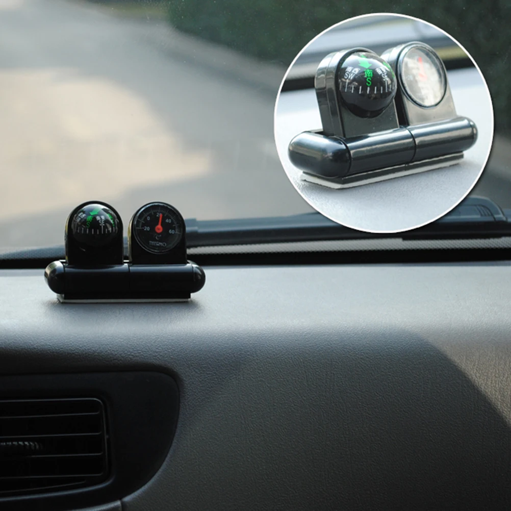 

Temperature Compass With Car Thermometer Auto Navigation Dashboard Direction For Vehicle Outdoor Travel Use