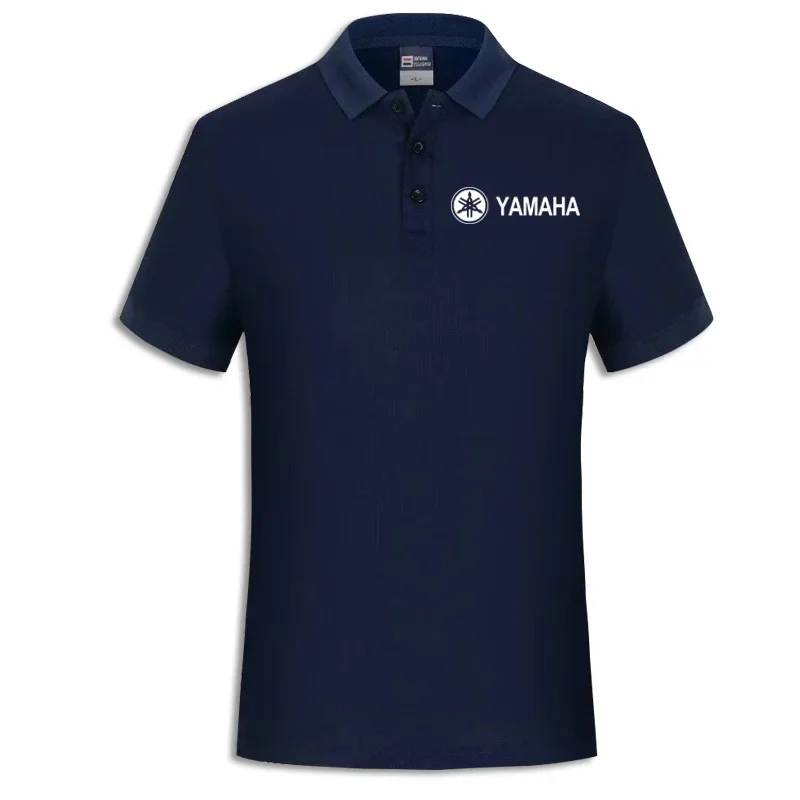 2025 جديد حار ياماها ياماها دراجة نارية أسطول 4S مخزن ملابس العمل الأدوات التلبيب قميص بولو الرجال تي شيرتات قصيرة الاكمام الصيف