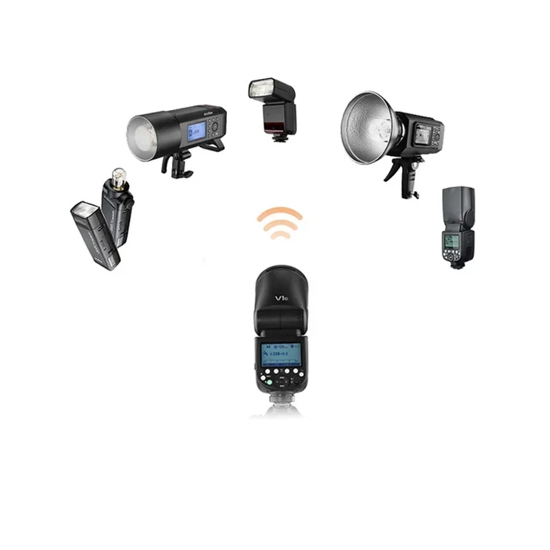 

Full Full New Full New V1 Flash Round Lamp Cap Set Top Hot Shoe Lithium Battery Camera External Photography Flash