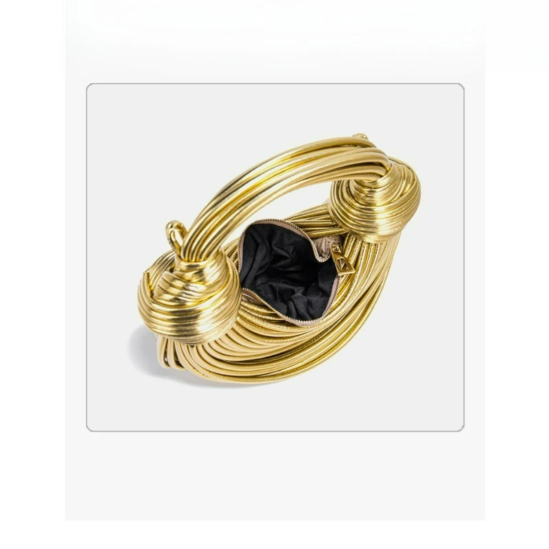 

Женская креативная сумка с лапшой, тканая сумка через плечо из искусственной кожи, шикарная сумка под мышками