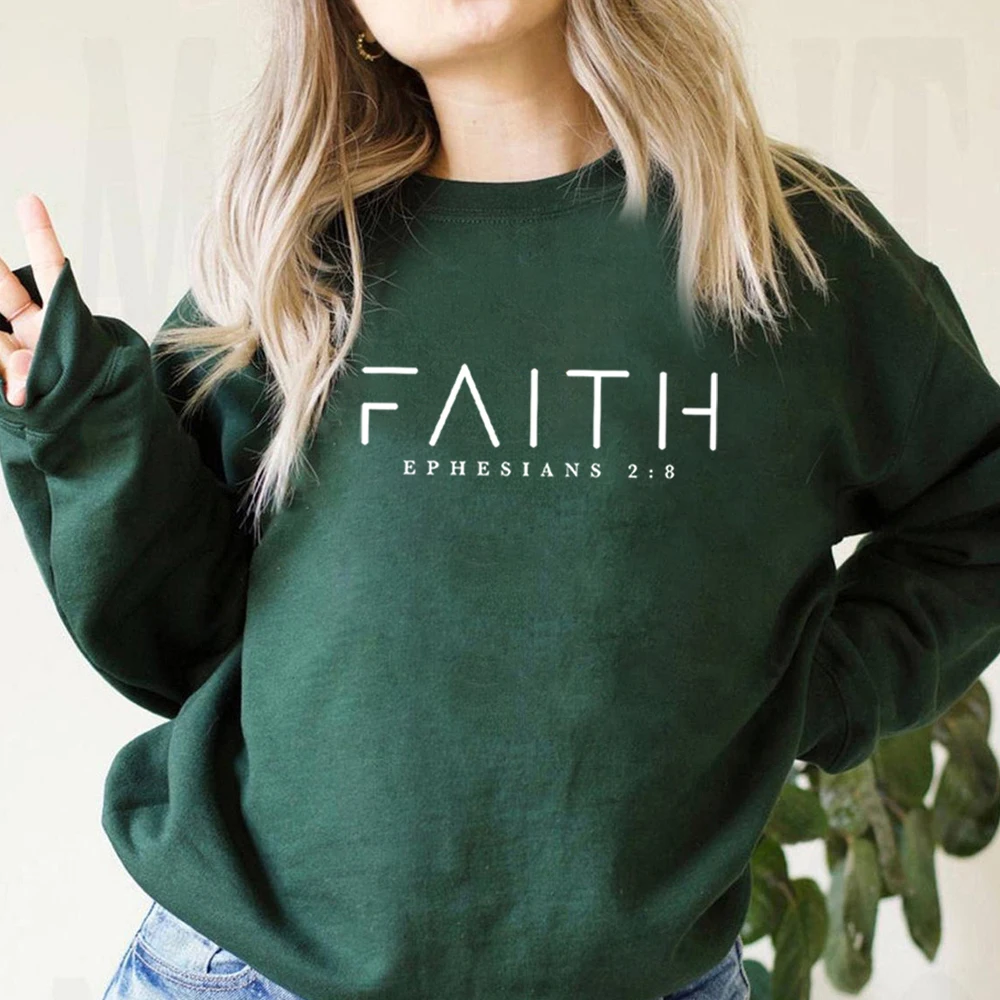 Trend ige Glaube Sweatshirt Bibel Vers Hemd christliche Kleidung Frauen Streetwear Pullover Hoodie ästhetische Kleidung