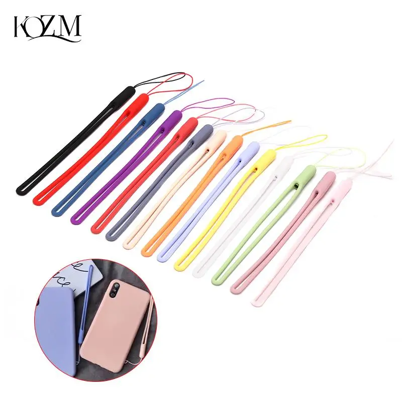 Universal Lanyard For Phone Silicone Sports Strap Neck Hanging Rope Sling Chain Mobile Phone Lanyard Case