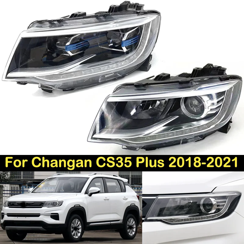 DECHO Headlight For Changan CS35 Plus 2018 2019 2020 2021 Front bumper headlight headlamp Assembly head light head lamp