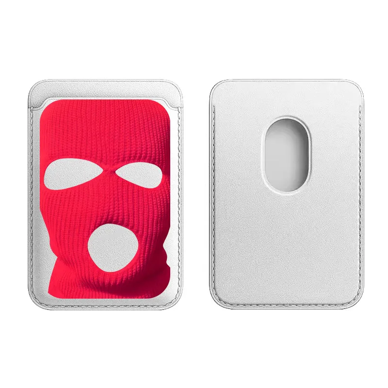 

Interesting Face Mask Card Holder Magnetic For MagSafe Wallet For iPhone 17 Pro Max Case For Samsung Galaxy S26 S25 Ultra Cover