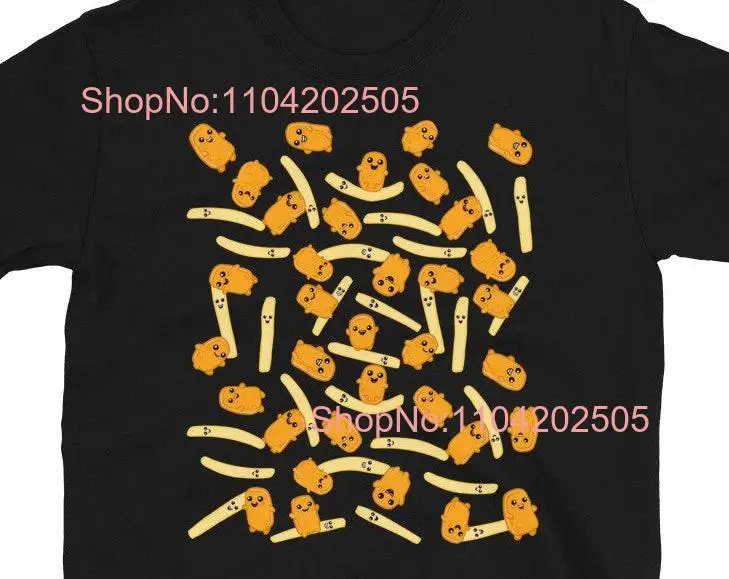 Chicken Nuggets French Fries  T Shirt long or short sleeves