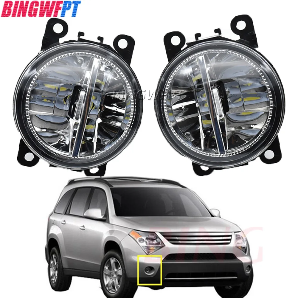 2PCS Fog Lamp Assembly Super Bright FogLamps LED Fog Light For Suzuki XL7 XL-7 2007-2009 For SUZUKI JIMNY FJ 1998-2015 Fog Light