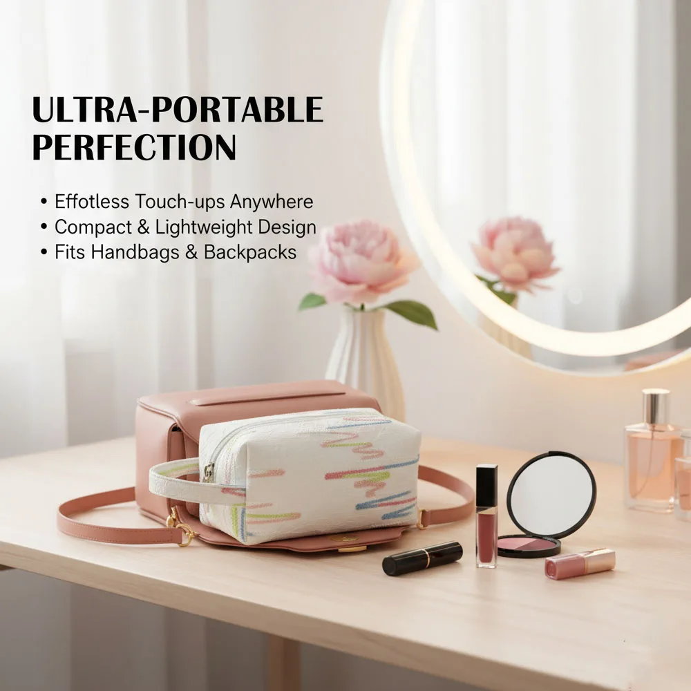 

Повседневная косметичка-пенал, вместительная милая портативная сумка для хранения, дорожная холщовая сумка-клатч, сумка на запястье