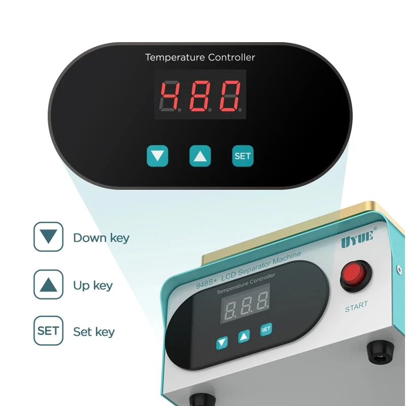 

Useful 948S+ LCD Screen Separator Built-in Pump Vacuum Screen Repair Machine Kit for Smartphone Refurbishment Tool